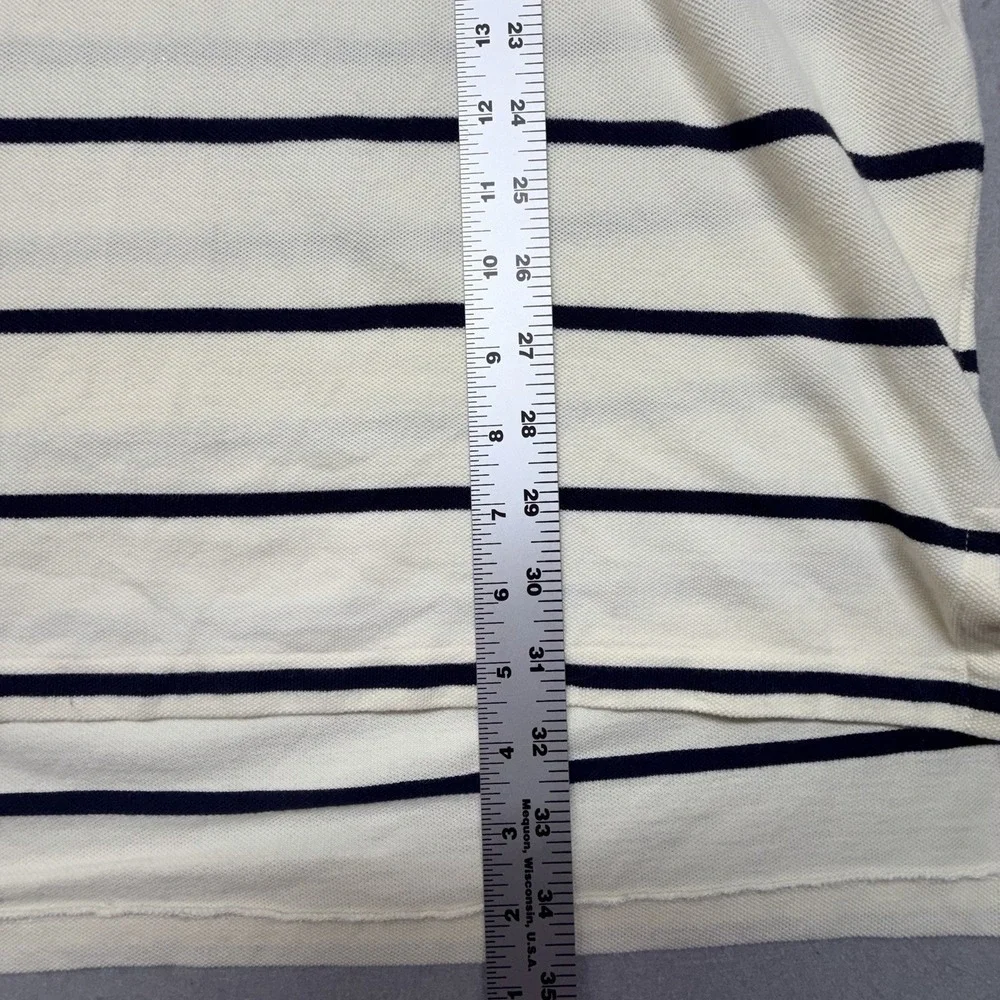 Polo Ralph Lauren Men's Striped Polo Shirt Maroon Logo Size XXL‎
